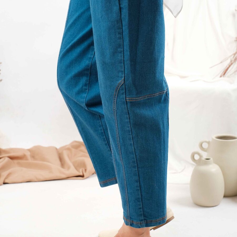 Denim Mosha - Celana Jeans Panjang Kekinian Wanita Bahan Denim - Image 3
