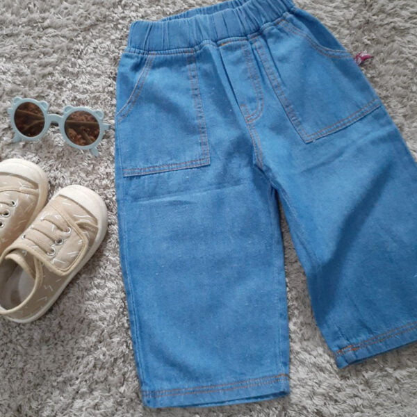 Celana denim anak azul