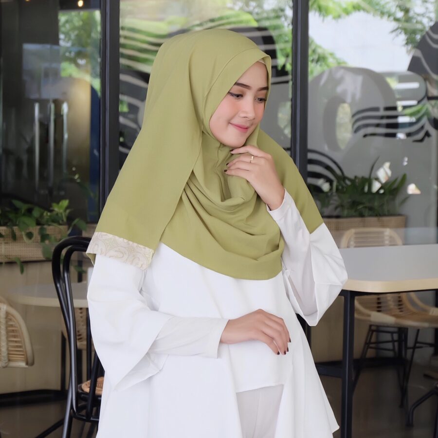 Hijab Instan Hijau by House of Wayang