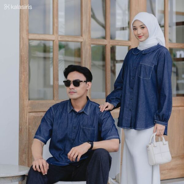 Denim Blouse Couple kekinian